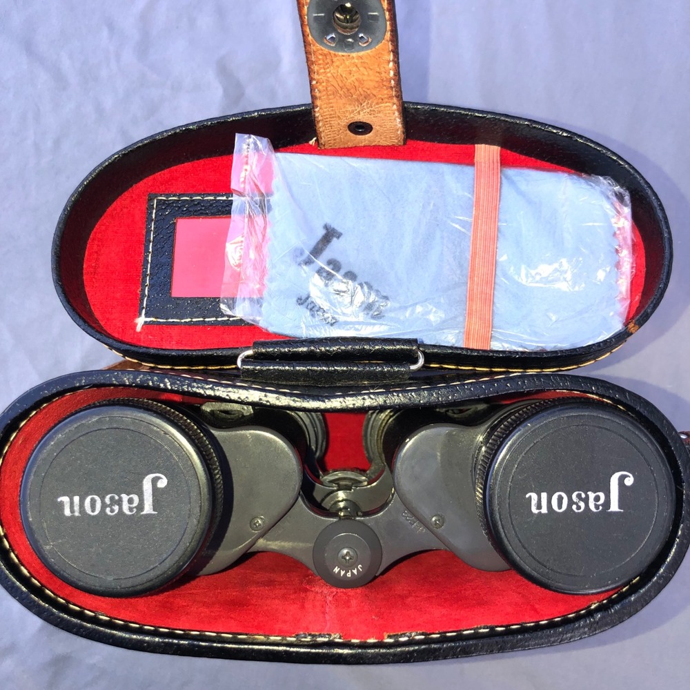 Vintage‎ Jason 7x35 Extra-Fine Quality Binoculars Coated Lenses Japan with Case